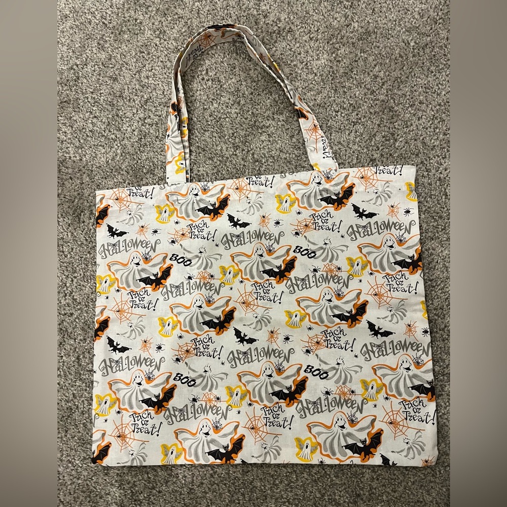 Halloween tote bag - handmade - Ghosts & bags